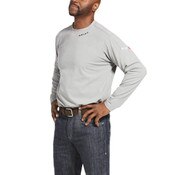 Ariat FR Baselayer T-Shirt in Silver Fox